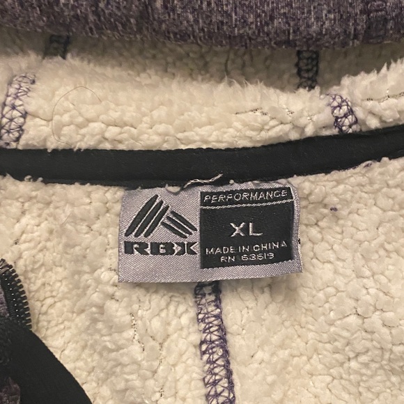 Preowned RBX Women's Heathered Purple  hoodie Jacket XL excellent - Picture 2 of 5
